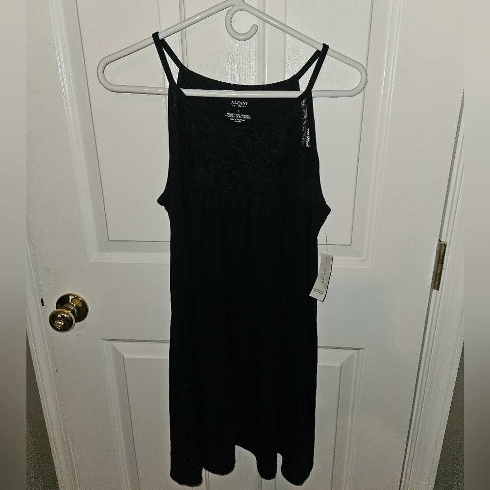 Alfani Brand From Macy's Nighty Size Large Black NWT